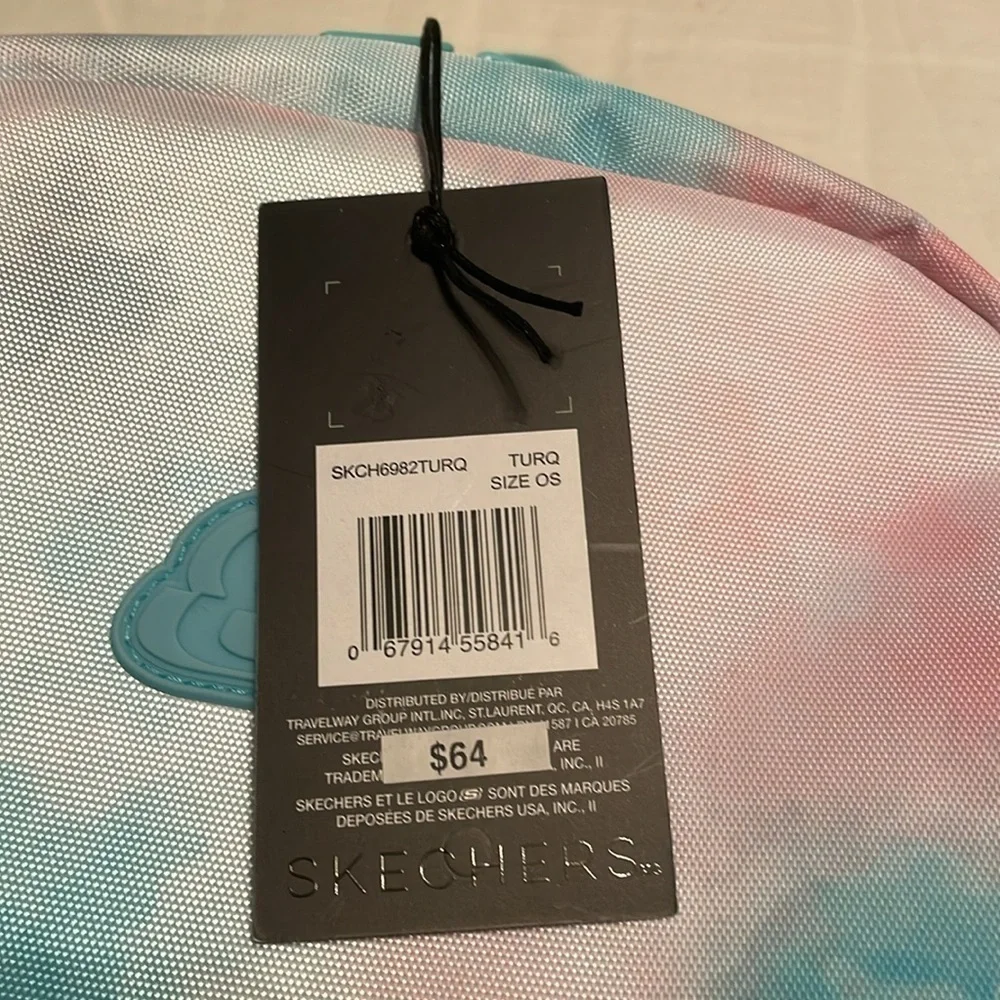 NWT Skechers Turquoise Tie Dye Adventure Backpack School Bag MSRP $65
